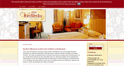 Desktop Screenshot of hotel-alter-weissbraeu.de